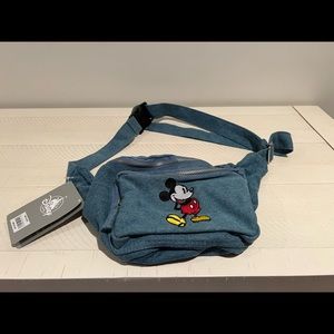 NWT Disney Mickey Denim Fanny pack